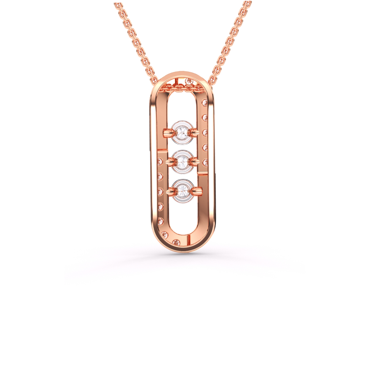 Unique Parentesi Diamond Pendant For Women